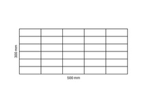 Rete gabbionata 500x300 mm, maglia 100x50 mm