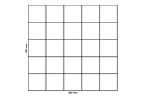 Rete gabbionata 500x500 mm, maglia 100x100 mm