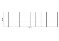 Rete a gabbioni 1000x300 mm, maglia 100x100 mm