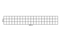 Rete gabbionata 2000x300 mm, maglia 100x100 mm