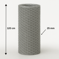 Rete esagonale zincata 25/0,8/1200/25m