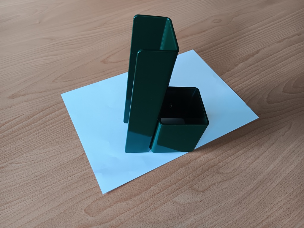 Supporto per pannelli 3D a soffitto - monofacciale 60x60 verde