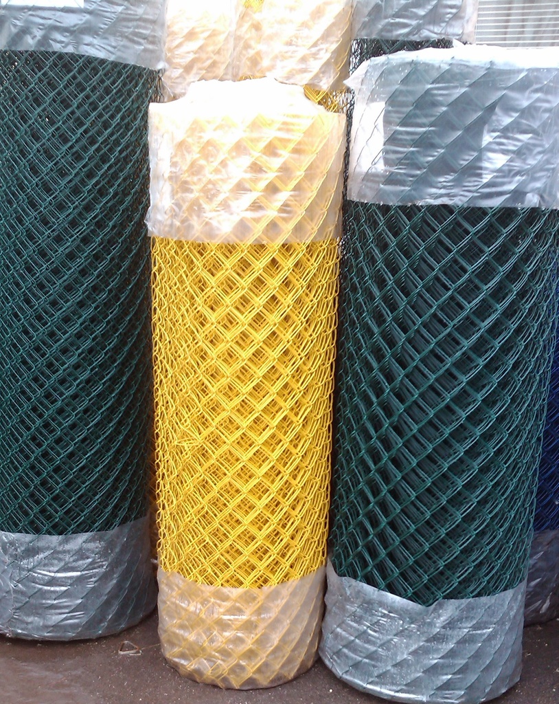 Rete in plastica da 2,7 mm, maglia 50x50 mm - colorata (bianco, grigio, antracite, nero, blu, giallo) - altezza fino a 2 m