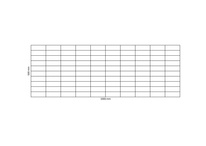 Rete gabbionata 1000x500 mm, maglia 100x50 mm
