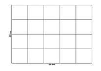 Rete gabbionata 500x400 mm, maglia 100x100 mm