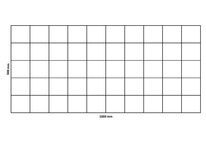 Rete gabbionata 1000×500 mm, maglia 100x100 mm