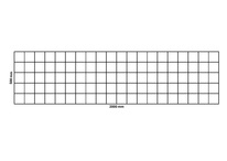 Rete a gabbioni 2000x500 mm, maglia 100x100 mm