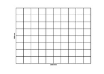 Rete a gabbioni 1000x800 mm, maglia 100x100 mm