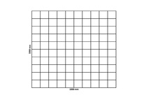 Rete a gabbioni 1000x1000 mm, maglia 100x100 mm