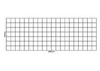 Rete gabbionata 2000x700 mm, maglia 100x100 mm