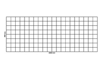 Rete a gabbioni 2000x800 mm, maglia 100x100 mm