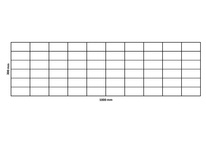 Rete gabbionata 1000x300 mm, maglia 100x50 mm