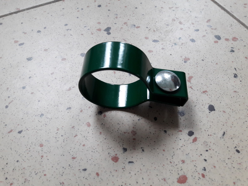 Supporto per pannello 3D per montante rotondo - estremità verde