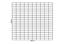 Rete gabbionata 1000x1000 mm, maglia 100x50 mm