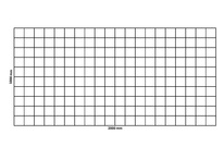 Rete a gabbioni 2000x1000 mm, maglia 100x100 mm