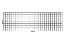 Rete gabbionata 3000x1000 mm, maglia 100x100 mm