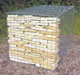 Gabbioni 1000x1000x1000 mm, maglia 100x100 mm