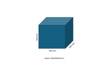 Gabbioni 500x500x500 mm, maglia 100x100 mm