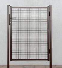 Cancello da giardino 940x1560 marrone - sinistra