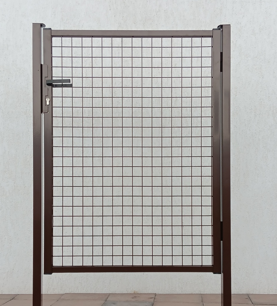 Cancello da giardino 940x1210 marrone - sinistra