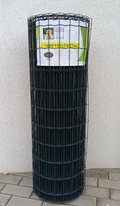 Rete plastificata saldata Metuje - antracite - altezza 120 cm, maglia 100*50 mm, rotolo 25 m