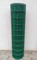 Rete plastificata saldata Metuje - verde - altezza 100 cm, maglia 100*50 mm, rotolo 25 m