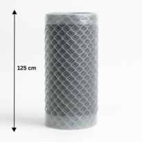 Rete zincata 125 cm, rotolo da 25 m