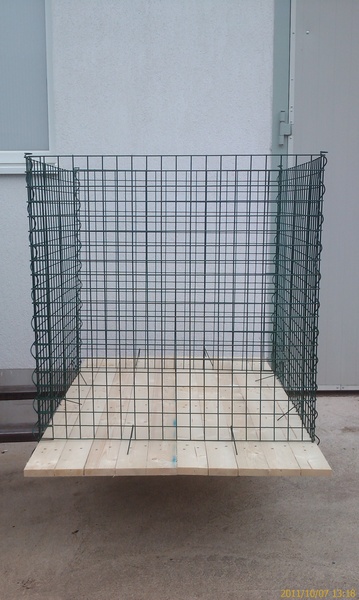 Compostiera verde 1x1x1m