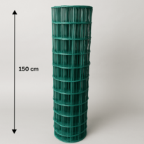 Rete elettrosaldata rivestita Metuje - verde - altezza 150 cm, maglia 100*75 mm, rotolo 25 m 