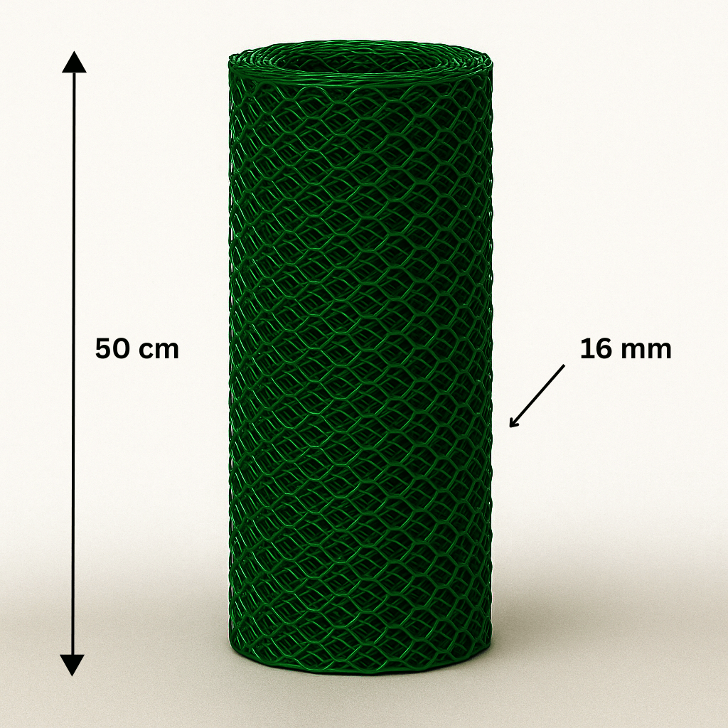 Maglia poplastica esagonale 16/1.0/500/10m