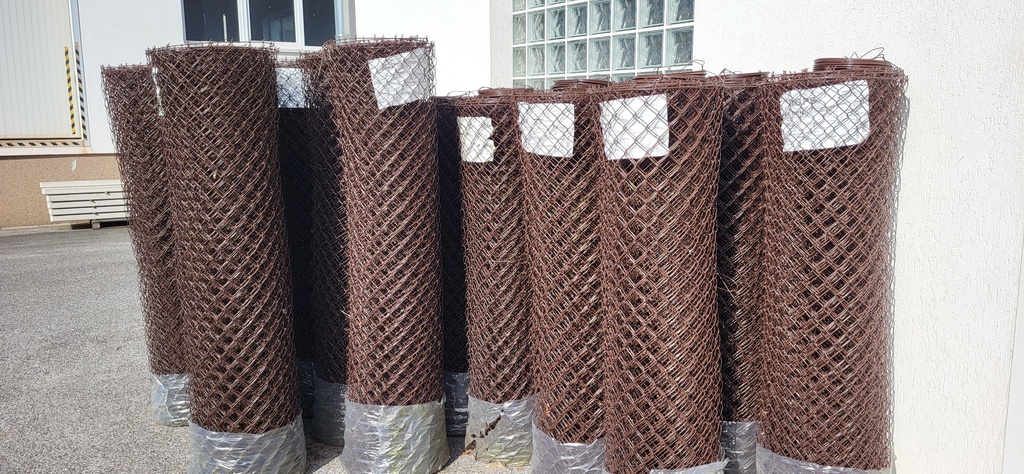 Rete di plastica 160 cm, 2,7 mm - marrone