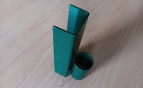 Porta targa a pavimento - monofacciale 38 - verde