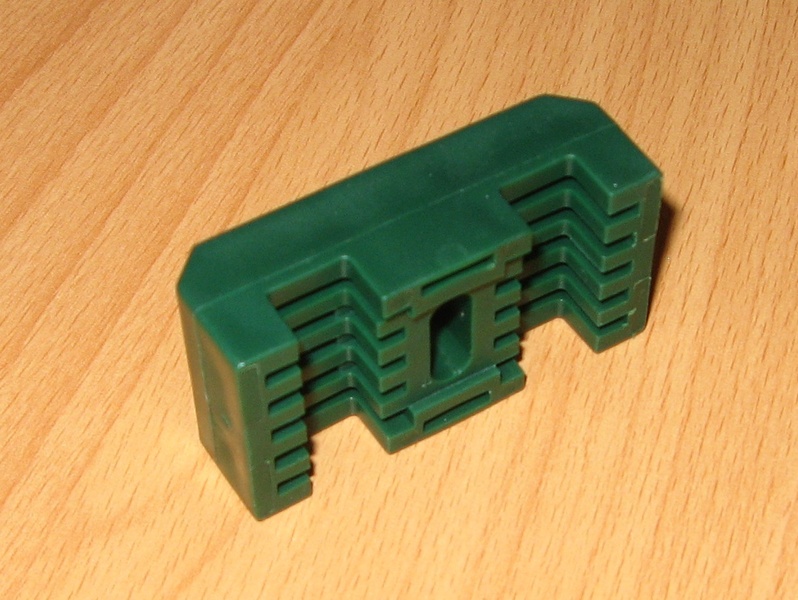 Morsetto 3D - plastica verde 
