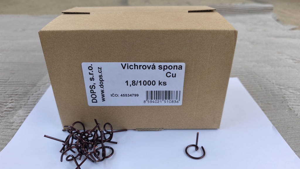 Clip a vento in rame Cu