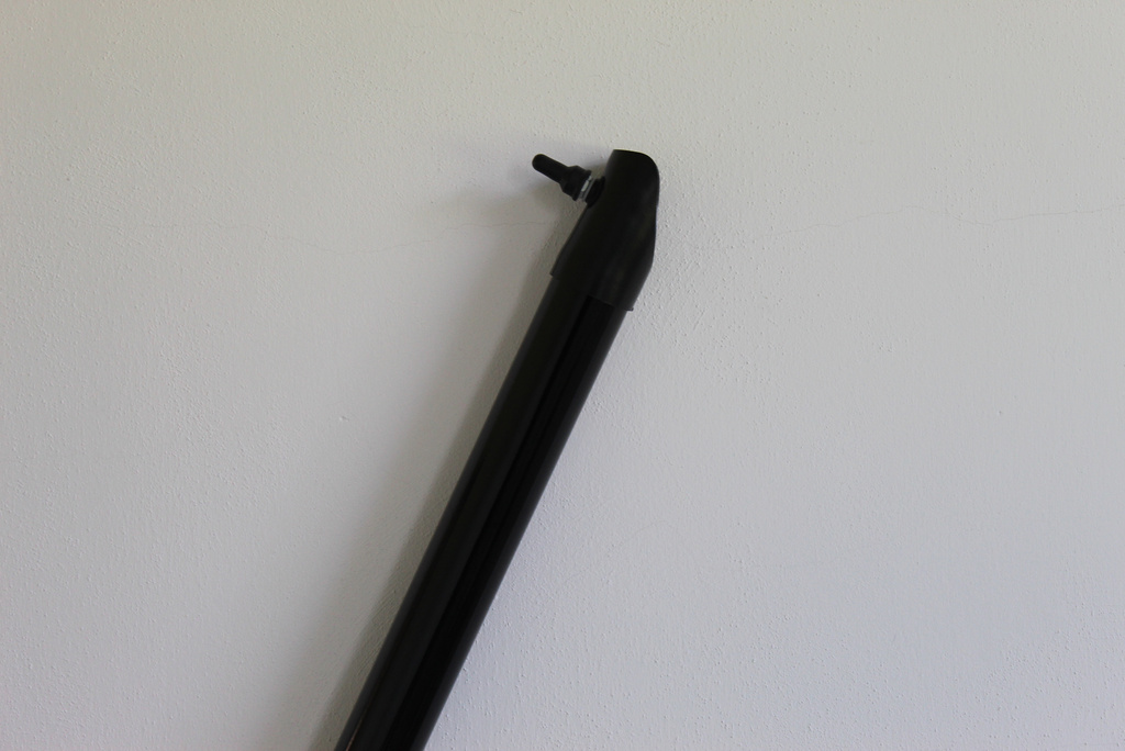 Montante nero plastificato 38/1500 